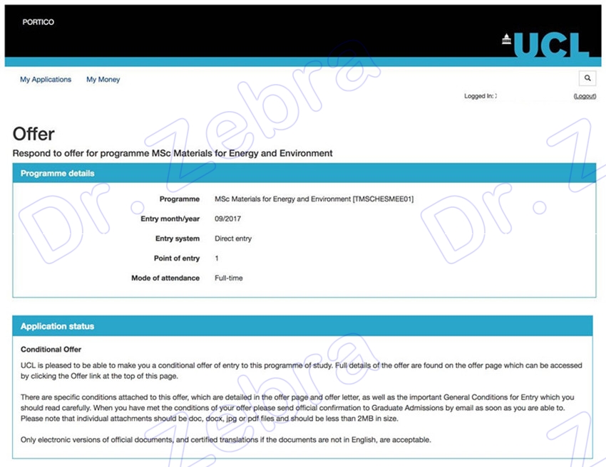 University College London (UCL) MSc Materials for Energy and Environment 伦敦大学学院能源与环境材料学硕士 