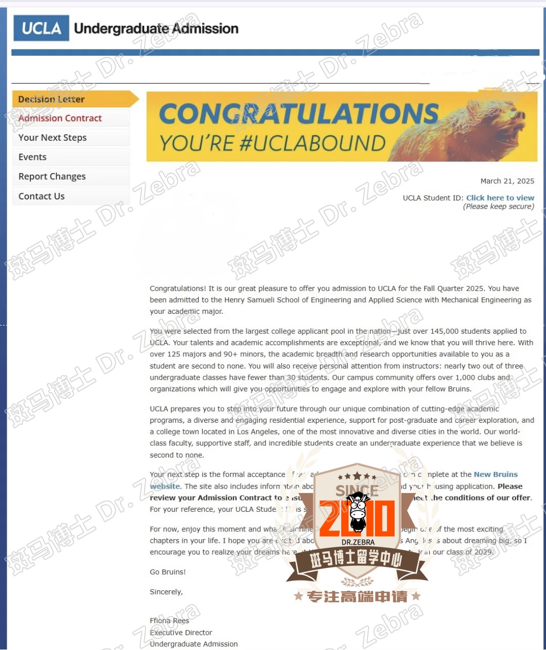 UCLA 工学院本科录取！